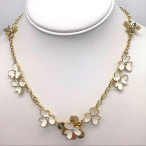 Kate Spade Pansy Blossom Gold Necklace